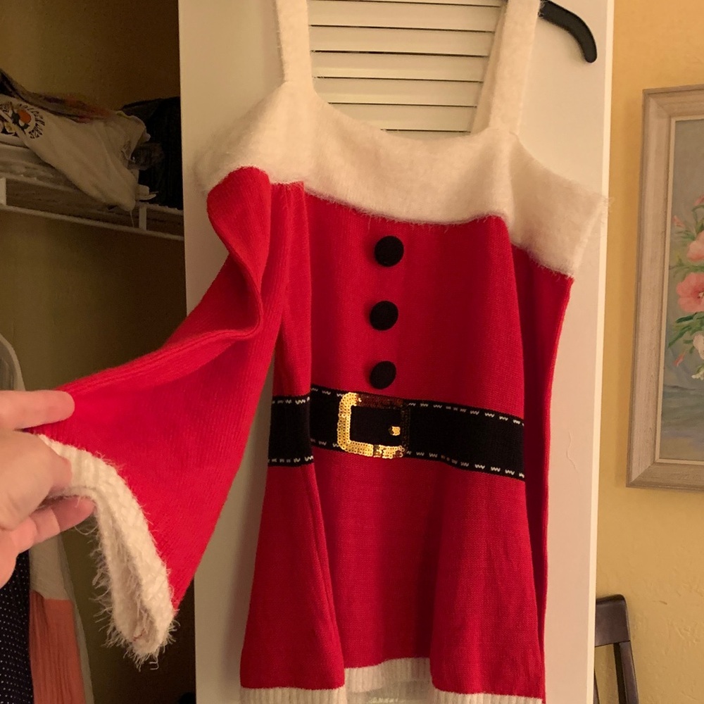 Xhilaration Red Off-the-Shoulder Sweater